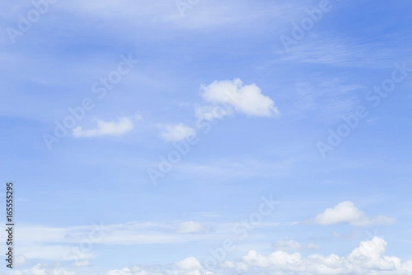 Obraz Blue sky with beautiful clouds.