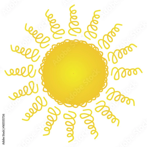 Fototapeta Sun icon. Vector illustartion