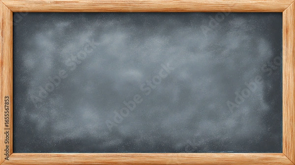 Obraz blank blackboard with chalk board,Back to school concept background