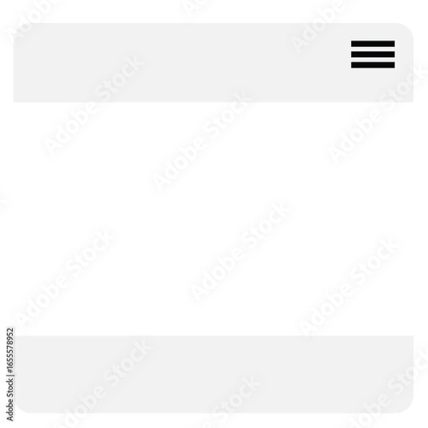 Obraz Mobile App Header & Footer UI Mockup