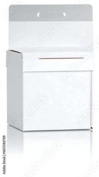 Obraz White cardboard box display