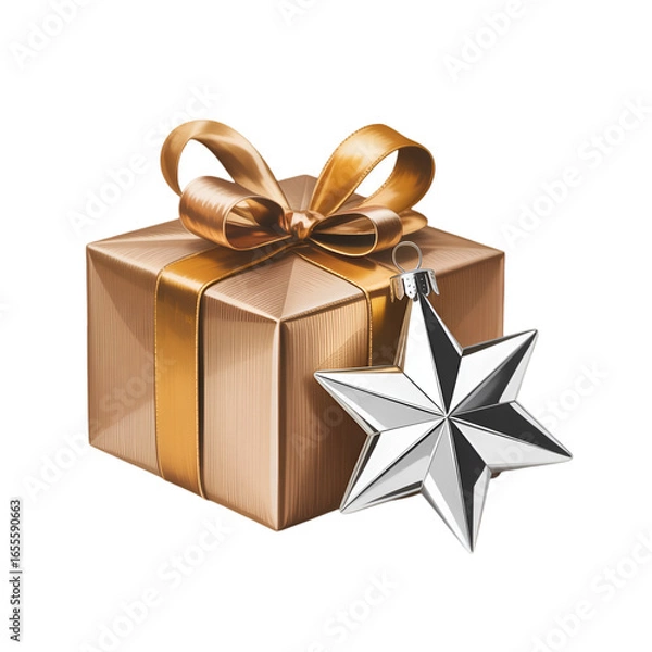 Obraz gift box with ribbon