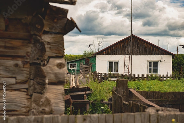 Obraz old wooden house
