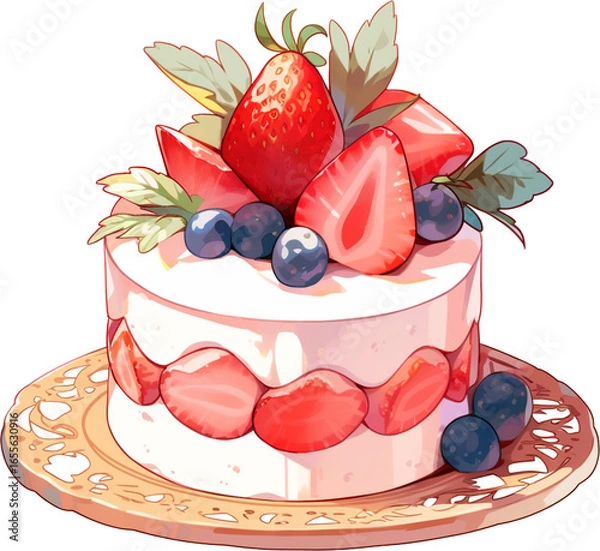 Obraz 케이크, 디저트, 생일, 간식, cake, dessert, birthday, snack
