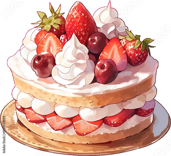 Obraz 케이크, 디저트, 생일, 간식, cake, dessert, birthday, snack
