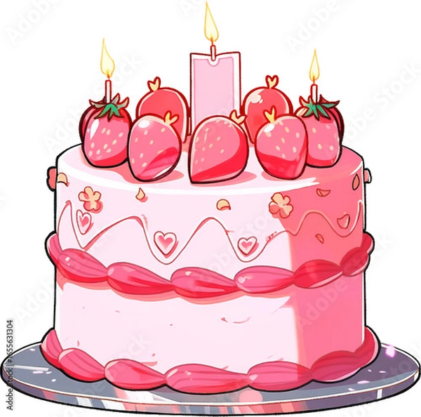 Obraz 케이크, 디저트, 생일, 간식, cake, dessert, birthday, snack
