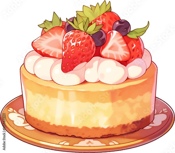 Obraz 케이크, 디저트, 생일, 간식, cake, dessert, birthday, snack
