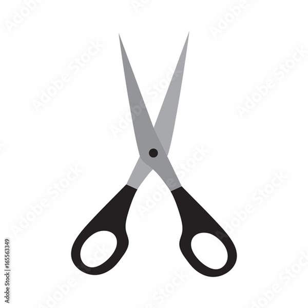 Fototapeta Scissors icon over white background vector illustration