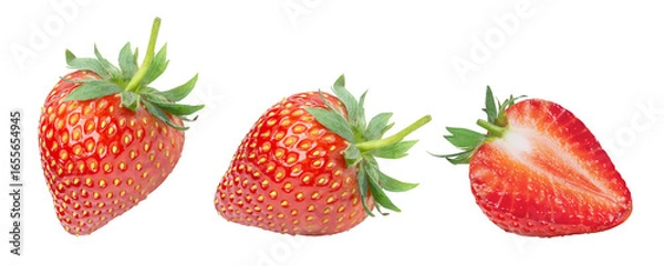 Obraz strawberries isolated on transparent background