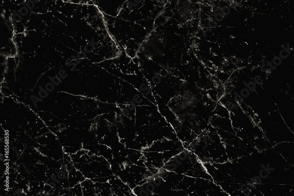 Obraz Black marble texture with natural pattern for background.