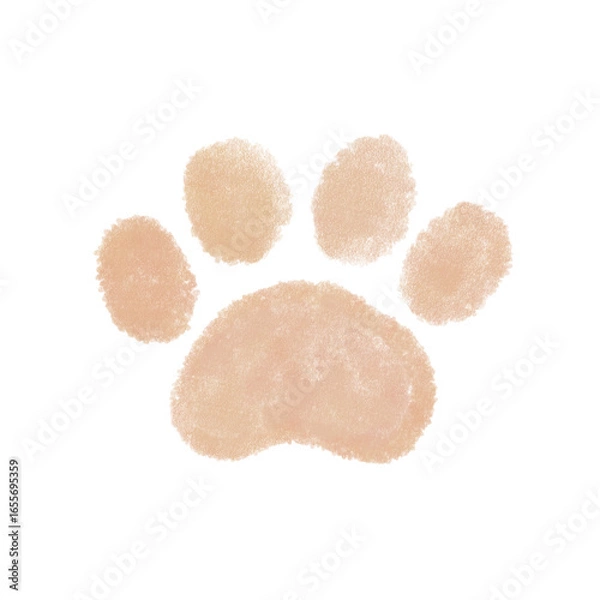 Fototapeta 手書き風かわいい肉球