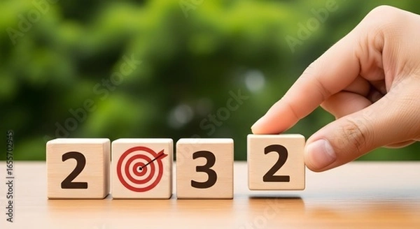 Fototapeta 2032 goals and planning: new year target setting