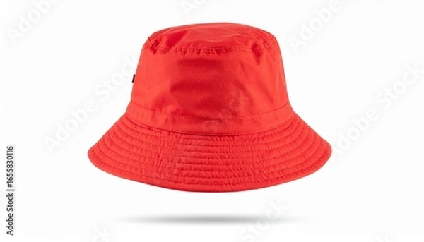 Obraz red hat on the white