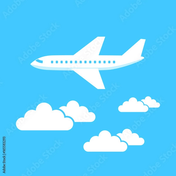 Fototapeta Aircraft vector icon