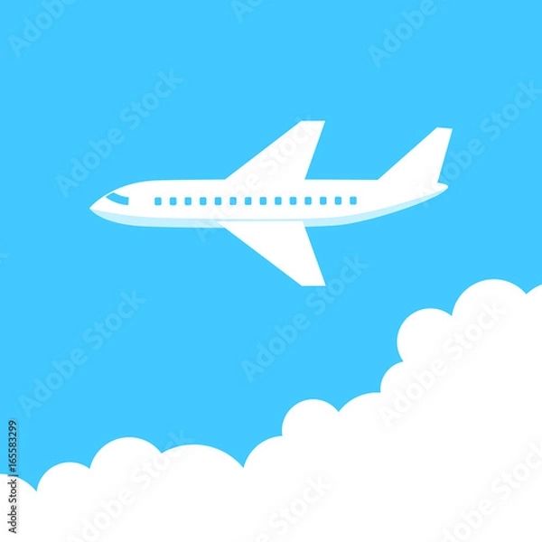 Fototapeta Aircraft vector icon