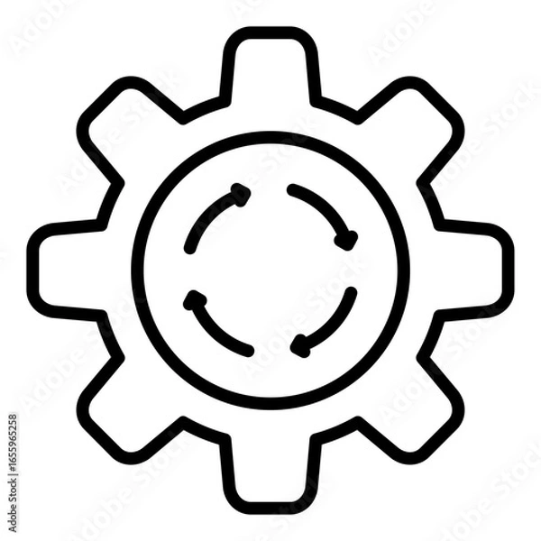 Fototapeta Workflow Optimization Icon