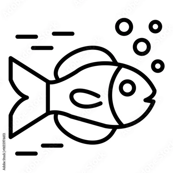 Fototapeta Halibut Icon