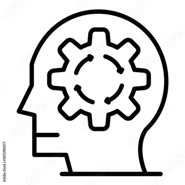 Fototapeta Thought process Icon