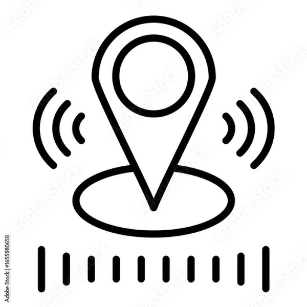 Fototapeta GPS Sensor Icon