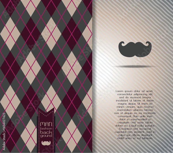 Obraz Vector stock man illustration father day background