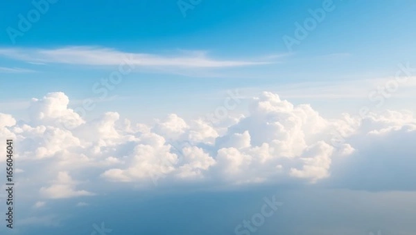 Obraz blue sky with clouds