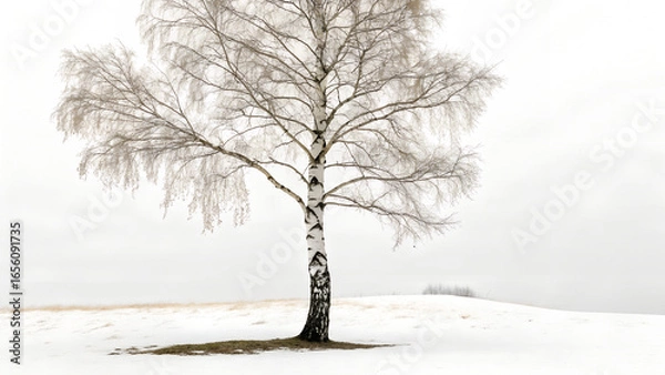 Obraz lonely tree in snow