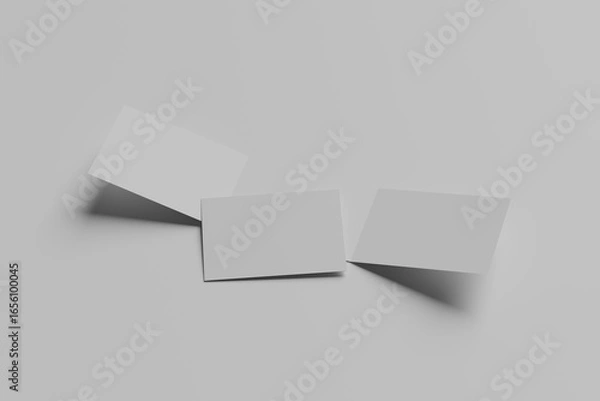 Obraz Tri Fold Brochure Landscape Mockup