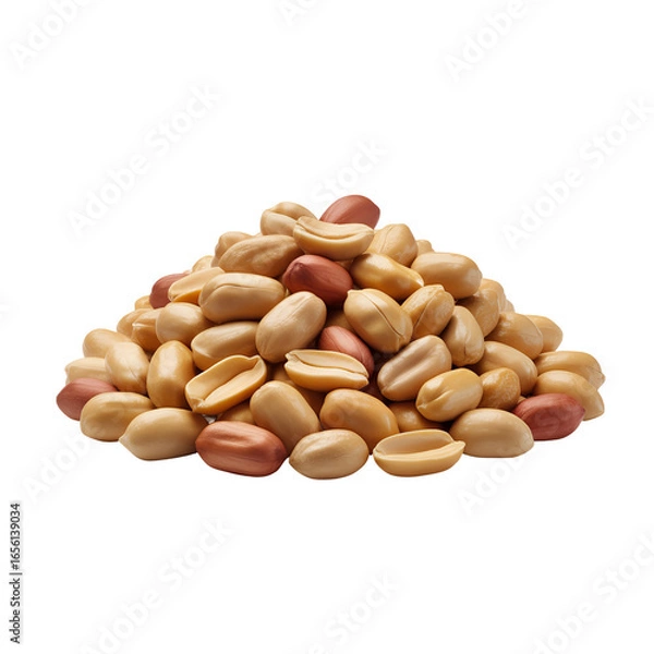 Obraz peanuts isolated on white background