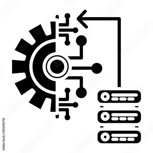 Fototapeta Data Transformation Icon