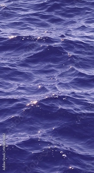 Obraz 深海色の波紋 光と影のダンス