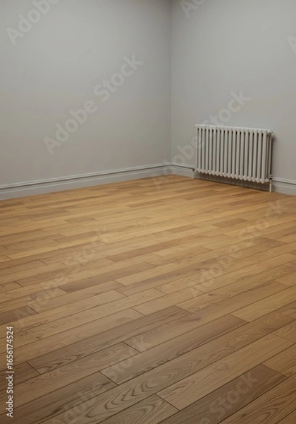 Obraz 静寂の空間、光射す床