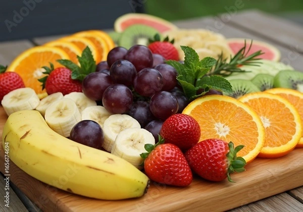 Obraz 宝石箱のようなフルーツ盛合せ