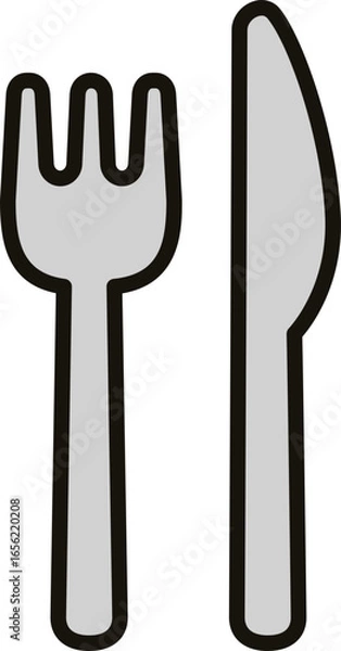 Fototapeta 포크와 나이프