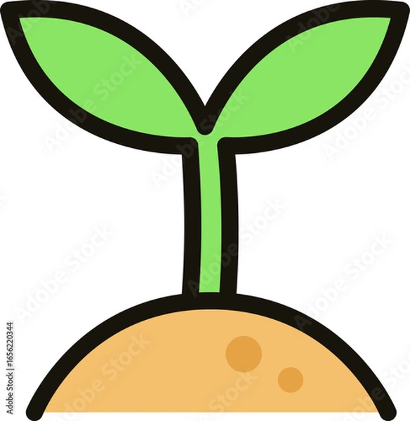 Fototapeta 흙에서 피는 새싹