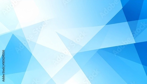 Fototapeta クールブルーの幾何学抽象背景