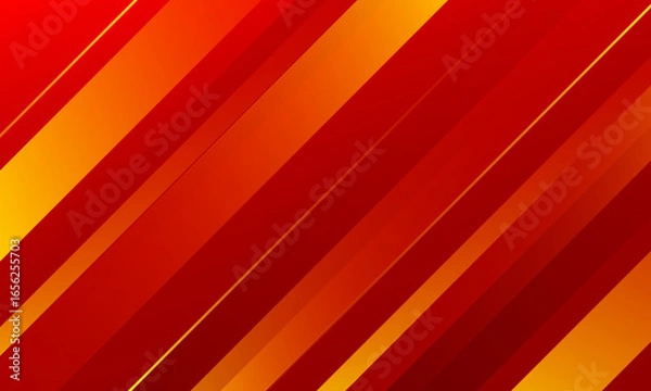 Fototapeta Abstract red and orange striped background. Vector illustration