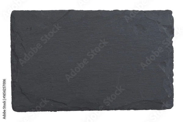 Fototapeta Blank chalkboard slate isolated in white