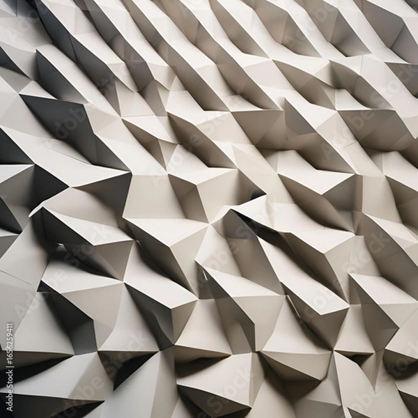 Fototapeta white abstract geometric background