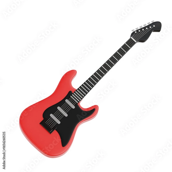 Obraz Electric Guitar 3D Icon