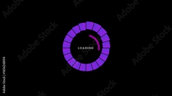 Obraz Futuristic Digital Loading Bar