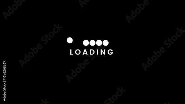 Obraz Minimalist Clean Loading Bar Animation