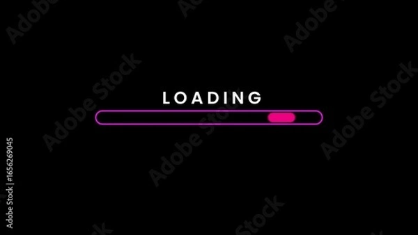 Obraz Elegant Simple Progress Bar Animation