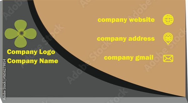 Fototapeta creative, professional, visiting card, contact, blue, stylish, business, design, business card, illustration, luxury, corporate, elegance, abstract, elegant, vector, dark, identity, modern, template, 