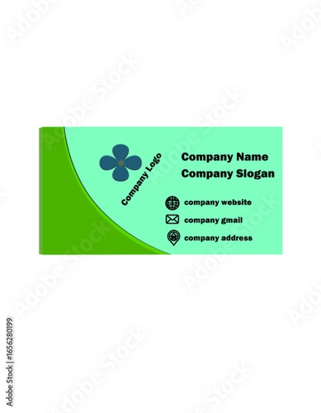 Fototapeta creative, professional, visiting card, contact, blue, stylish, business, design, business card, illustration, luxury, corporate, elegance, abstract, elegant, vector, dark, identity, modern, template, 