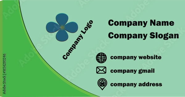 Fototapeta creative, professional, visiting card, contact, blue, stylish, business, design, business card, illustration, luxury, corporate, elegance, abstract, elegant, vector, dark, identity, modern, template, 