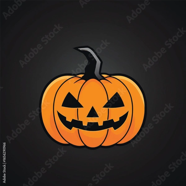 Obraz halloween pumpkin vector illustration