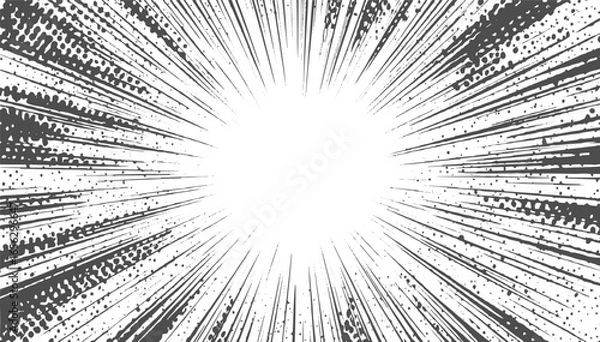 Obraz Grunge Halftone Black and White Dots dust noise Pattern with Blue Gradient Texture Vector Design on Transparent Background