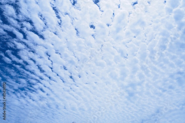 Fototapeta blue sky with clouds nature abstract background