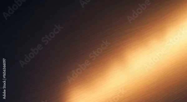 Obraz Golden Brushed Metal Texture: Warm Gradient Background for Luxury Branding