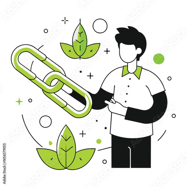 Obraz Eco Friendly Connection Concept Illustration
